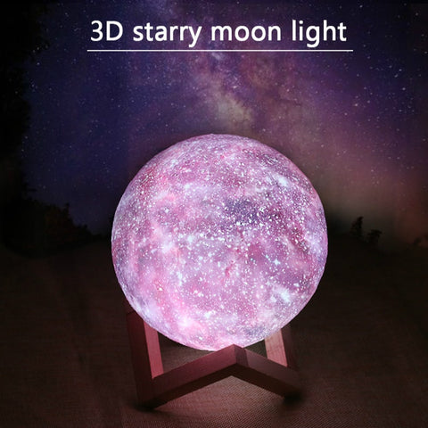 LED Starry Sky Moon lamp 15CM changeable 16 color