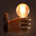 LukLoy Resin Fist Hand Wall Lamp